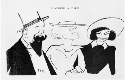 Willy, Colette and Polaire by Sem